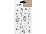 Heyda 203780955 Rubsticker Blumen Sw