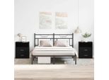 Maison Exclusive - Comodino 2 Pezzi Effetto Rovere Nero 50 X 32 X 60 Cm