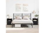Vidaxl Comodino 2 Pezzi Look Rovere Nero 40 X 40 X 50 Cm