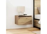 Maison Exclusive - Comodino Da Parete In Rovere Artigianale 50 X 36 X 30 Cm