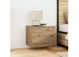 Vidaxl Comodino 2 Pezzi Rovere Artigianale 50 X 39 X 41 Cm Materiale A Base Di Legno