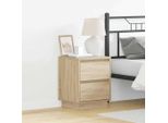 Vidaxl Comodino Rovere Sonoma 39 X 34,5 X 50 Cm Materiale A Base Di Legno