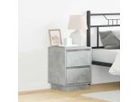 Vidaxl Comodino Grigio Cemento 39 X 34,5 X 50 Cm Materiale A Base Di Legno