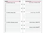 Bind® 260226 Calendario Settimanale Di Ricambio - A6, 1 Settimana / 2 Pagine