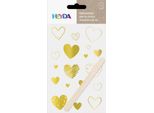 Heyda 203780960 Rubsticker Herzen Go