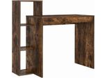 Vidaxl Scrivania In Rovere Affumicato 100 X 40 X 90 Cm Materiale A Base Di Legno