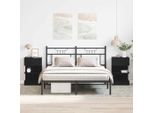 Vidaxl Comodino 2 Pezzi Effetto Rovere Nero 40 X 35 X 65 Cm