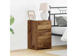 Maison Exclusive - Comodino Con Cassetti Legno Antico 38 X 34 X 61 Cm Materiale Ligneo