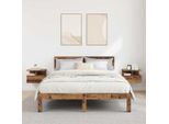 Vidaxl Comodino Galleggiante 2 Pezzi In Legno Di Recupero 40 X 31 X 27 Cm