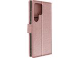 Avizar, Custodia In Ecopelle Con Funzione Di Supporto Per Samsung S24 Ultra, Oro Rosa