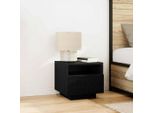 Vidaxl Comodino 2 Pezzi Look Rovere Nero 40 X 39 X 37 Cm