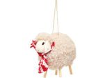 Etichetta Natalizia In Feltro Con Pecorelle Bianche - Sass & Belle