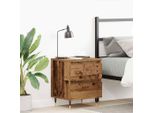 Maison Exclusive - Comodino Con Cassetti Legno Antico 40 X 35 X 50 Cm Materiale Legnoso