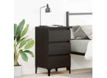 Vidaxl Comodino Look Rovere Nero 40 X 35 X 70 Cm Materiale A Base Di Legno