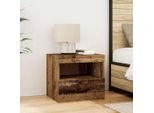 Maison Exclusive - Comodino Con Cassetti Legno Antico 50 X 40 X 45 Cm Materiale Ligneo