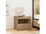 Maison Exclusive - Comodino In Rovere Artigianale 50 X 40 X 45 Cm Materiale Ligneo