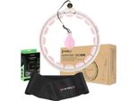 Set Hula Hop Hhw06 Rosa Con Palla A Gravità E Contatore Hms + Cintura Br163 Nero Plus Size