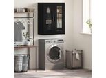 Vidaxl Armadio A Muro A Parete Effetto Rovere Nero 69,5 X 34 X 90 Cm