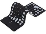 Ashata Tastiera In Silicone Impermeabile, Tastiera Usb Flessibile Pieghevole Antipolvere Silenziosa 85 Tasti, Leggera Portatile, Morbida, Uso Confortevole,