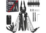 Regalo Uomo, Bibury Multitool, Multi-Tool Outdoor Pinze Pieghevoli Migliorate Forbici Cacciavite, Multitool In Acciaio Inox Custodia In Nylon, Noi
