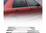 Modanature Finestra Per Skoda Fabia 1999-2007 Acciaio Inox Cromo 4Pcs