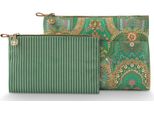 Pip Studio Borsa Da Toilette Caryn Cosmetic Bags Combi Jabali Green Verde