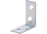 Alberts 848552 Staffa Per Sedia, Zincata Sendzimir, 40 X 40 X 15 Mm, Set Da 120