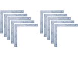 Alberts 844950 Staffa Per Cancello, Zincata, Passivata A Film Spesso, 300 X 300 X 40 Mm, Set Da 10