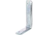 Alberts 849658 Staffa Di Supporto, Goffrata, Plastificata Bianca, 100 X 160 X 40 Mm, Set Da 20
