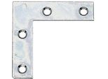 Alberts 848897 Supporto Per Mobili, Zincato Sendzimir, 40 X 40 X 10 Mm, Set Da 60