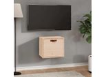 The Living Store Armadio A Muro 40X30X35 Cm In Legno Di Pino Massiccio