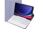 Inf Custodia Tastiera Bluetooth Viola Con Touchpad Per Samsung Tab S6 Lite
