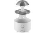 Inf Diffusore Di Aromi A Goccia Rotante - Umidificatore Ad Ultrasuoni Con Luce Led 7 Colori Bianco