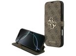 Etui Guess Book 4G Metal Logo Na Iphone 17 Pro Max - BrąZowe