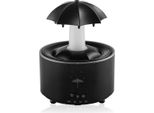 Inf Diffusore Di Aromi A Goccia Rotante - Umidificatore Ad Ultrasuoni Con Luce Led 7 Colori Nero