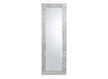 Mo.Wa Specchio Specchio Da Parete Specchio Inclinato Cornice Moderna In Legno Di Pino Cm. 50X145. Argento Specchio Per Armadio Specchio Per Corridoio Specchio Per Camera Da Letto Specchio Per Ingresso