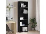Maison Exclusive - Libreria Effetto Rovere Nero 60X30X189 Cm Materiale Ligneo