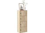 Maison Exclusive - Libreria Grigio Cemento 40X24X102 Cm Materiale Ligneo