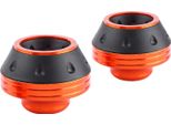 Cnc Alluminio Anteriore Forcella Ruota Telaio Cursori Motorbike Caduta Protezione Scooter Ciclomotore Arancione