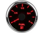 52MM Indicatore Livello Carburante 0?190�� Misuratore Serbatoio Carburante Con 7 Colori Retroilluminazione Per Auto Barca Rv Yachtblack