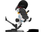 Supporto Del Telefono Del Motociclo Supporto Impermeabile Del Telefono Cellulare Del Motociclo Antifurto 360�� Rotazione Supporto Dello Specchietto Retrovisore Della Moto Per Il Telefono Da 3,5-6,5 Pollici