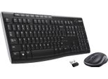 Logitech MK270, Dimensioni Complete (100%), Senza Fili, Rf Senza Fili, Qwerty, Nero, Mouse Incluso