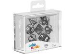 Oakie Doakie Set Di Dadi Rpg In Marmo - Nero, 7 Pezzi