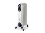 Nedis Htoi30Wt7 Radiatore Mobile A Olio 600 / 900 / 1500 W 7 Alette Termostato Regolabile 3 Stadi Di Calore Prevenzione Del Collasso Bianco