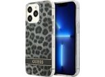 Guess Guhcp13Lhsleok Custodia Rigida Per Iphone 13 Pro / 13 6.1 Grigio/Grigio Leopardo
