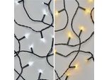 Emos Led Catena Di Natale 2In1 10M, Bianco Caldo/Freddo, Per Interni Ed Esterni, Programmi D4AL05