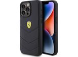 Ferrari Fehcp15Lrduk Custodia Rigida Per Iphone 15 Pro 6.1 Czarny/Nero Con Logo In Metallo Trapuntato