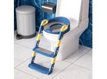 Jopassy Sedile Del Gabinetto Per Bambini Vasino Trainer Con Gradini Per Ragazzi E Ragazze Bambino Blu