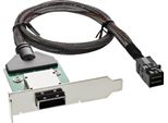 Inline® 27656A Staffa Per Slot Pci Sas Hd A Basso Profilo Con Cavo, Da SFF-8088 A SFF-8643 Interno, 0,5 M