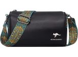 Camerazar Elegante Borsa A Tracolla In Pelle Nera Da Donna Postbag